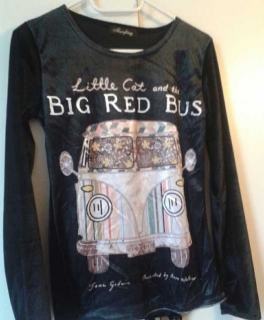 Pullover Sweatshirt samt vw bus bulli hippie