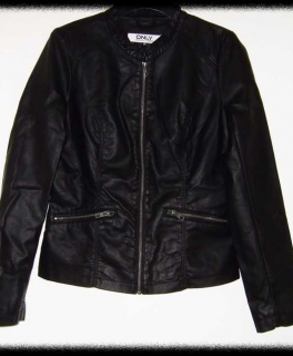 ONLY Lederjacke Rockchic Style Jacke Schwarz Größe 36 S NEU