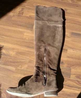 Overknee Stiefel aus Wildleder