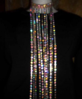 Maison Martin Margiela for H&M Wasserfall collier funkeld 20ties Style