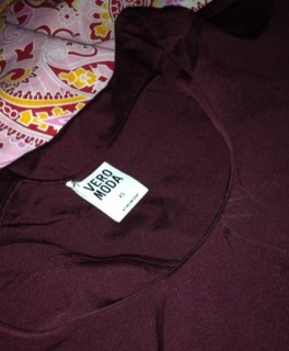 Bordeauxrotes Vero Moda Shirt