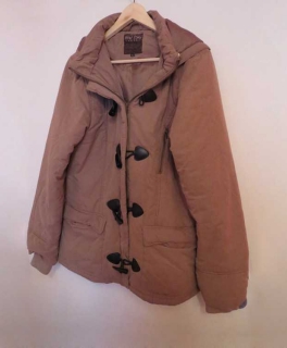  Dufflecoat Camel beige Kapuze XL Blogger Hipster