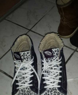 VANS warm Gr 40,5  Leopard /Jeans Look