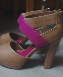 Pumps Pink/Braun Gr. 41 NEUWERTIG 