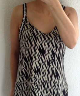 Bluse aus Paris in Zebramuster