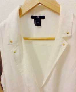 weiße Bluse von H&M