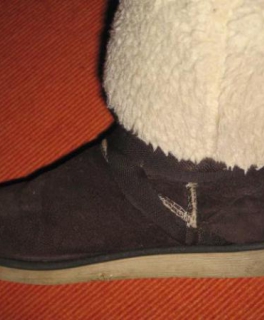 schöne braune Winter Boots mit Fellfutter, variable Höhe /Stiefel