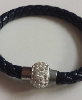Armband Magnetverschluss Deep Navy Blau Diamant