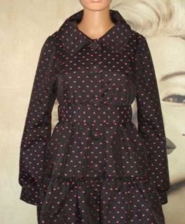  Orig. YUMI Mantel mit Herzen Bubikragen Rockabilly