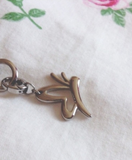 Fossil Kette mit Schmetterling Charm