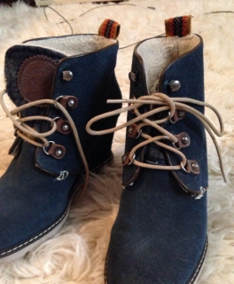 Sansibar, Wedges, dunkelblau, wildleder, velourleder