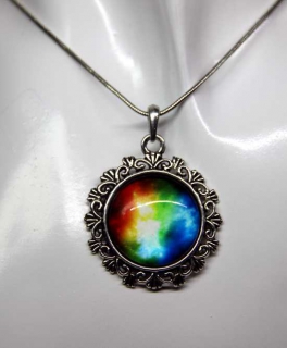  Retro Kette Galaxy mit Anhänger Variante 5