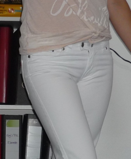 weiße only jeans bootcut