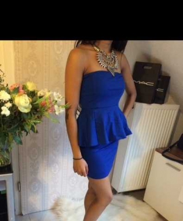 Königsblaues Kleid von Zara