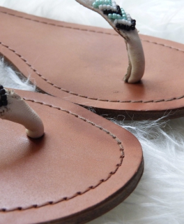 Perlen Sandalen Pull&Bear