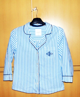 pyjama bluse blau gestreift von Gilly Hicks 