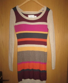 NEU Kleid Strickkleid H&M XS 34 Bunt 5% Angora