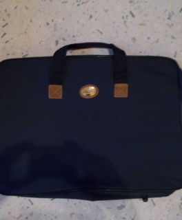 große dunkel blaue Jean Danety Tasche