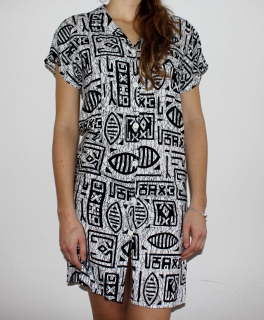 Vintage: Super cooles und individuelles Mini-Blusenkleid von Topshop aus den 90ern 