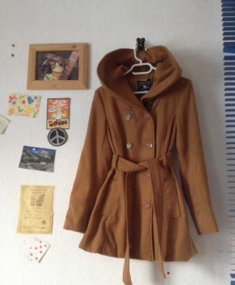 Mantel mit Stehkrangen