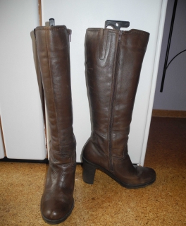 braune lederstiefel