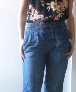 Jogginghose in Jeans-Optik