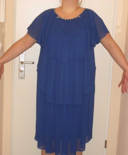 Königsblaues Abendkleid Gr. 52