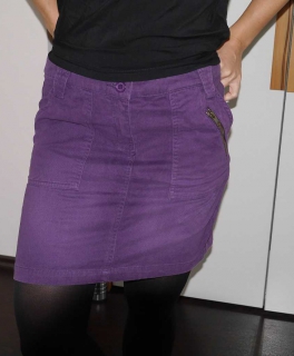 Mango Rock, Samtrock, Lila, Gr. 38