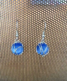 Ohrringe Ozean blau