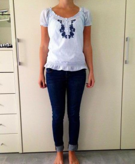 Gestreiftes Abercrombie Blüschen