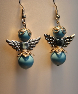 DIY Ohrhänger Schutzengel Little Turquise