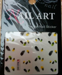 Nail Art Feather Feder Water Decals Sticker