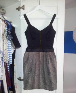 kleid animal print trend blogger reißverschluss / Warehouse