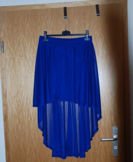 stahlblauer Vokuhilarock