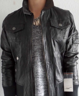 Lederjacke Echtleder schwarz L Gipsy originalHerbst neu mit Etikett