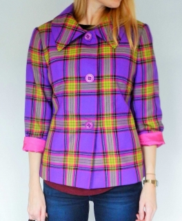 vintage karo blazer, jacke