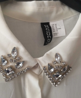 H&M Bluse mit Bubikragen