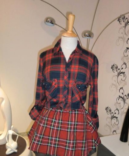 Rock im Schottenmuster Karo XS tartan karo