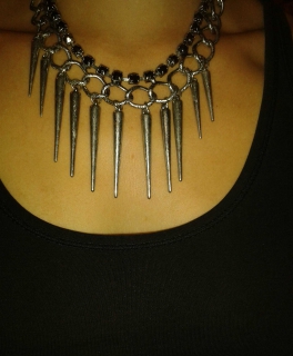 Statement Kette silberfarben rockig NEU!