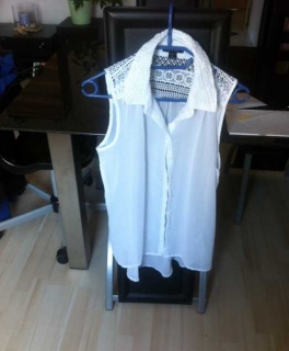 weißes Top transparent