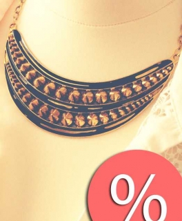 Statement-Kette mit Nietenbesatz