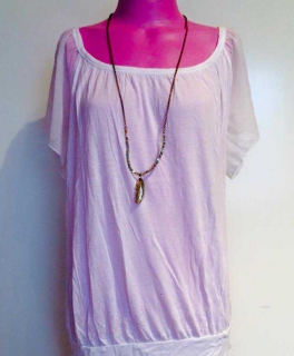 VILA Shirt mit transparenten Ärmeln