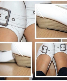 Süße Sommerschuhe mit kleinem Absatz, GR: 40