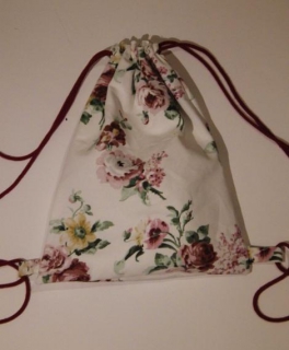 Rosen Blumen Blogger Rucksack Turnbeutel hipster