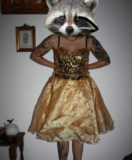 Prom Night Kleid Ballkleid Gold Palietten