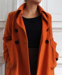 60s 70s Retro Wintermantel