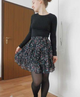 Traumrock, Vögel, H&M, Gr.XS