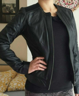 Echt-Leder Jacke Gr. 34