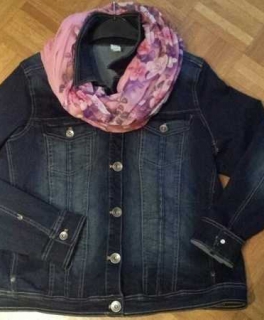 Jeansjacke mega geile Verwaschung Gr. 48 NEU!