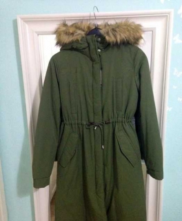 ZARA trafaluc mantel fellkaputze NEU mit etikett!!!! parka